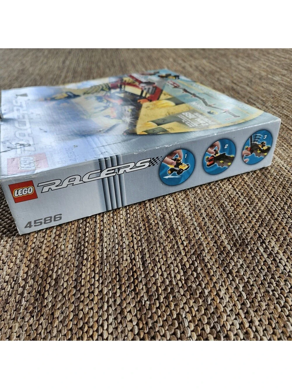 LEGO Racers: Stunt Race Track (4586) New Sealed Vtg 2002 Pull Back Motor Minifig